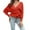 Red, variant on SGMVNU Women's Fall 2025 Wrap V Neck Long Batwing Sleeve Belted Waist Ruffle Knitted Sweater Pullover Top Fashion Fall Outfit Yellow, Size S