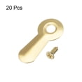 thumbnail image 3 of Unique Bargains Frame Turn Button, 3/4' Metal Ridged w Screws for Hanging Pictures, 20 Pcs (Golden), 3 of 3