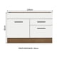 thumbnail image 2 of Mueble de Cocina 120 x 60 cm 1 Puerta 2 Cajones (Sin Tablero) Agata Madesa MB, 2 of 5