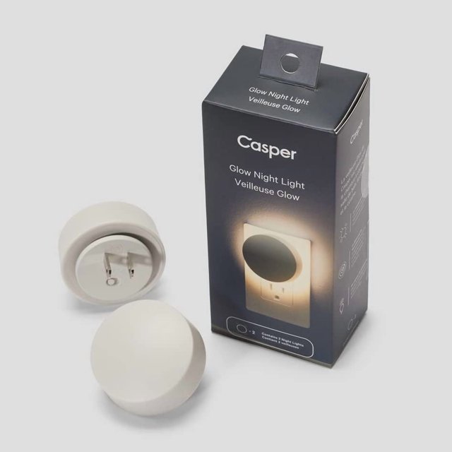 Luz nocturna Casper Sleep Glow White, paquete de dos