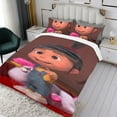thumbnail image 3 of Agnes (Mi Villano Favorito) Conjunto de sábanas temático, trío de piezas, cómodo y amigable con la piel, diseño único, regalo de decoración para el hogar para familiares, amigos y fans, 90 cm * 190 cm, 3 of 6