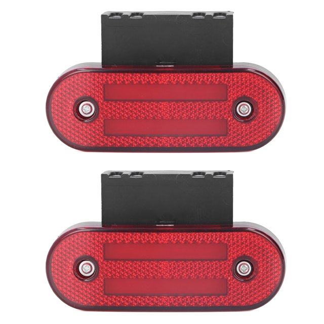 Luz De Marcador Lateral Alto Brillo 2 Unidades/juego Indicador Lateral Trasero Delantero Rojo Para Remolque Camión Barco Camión Camioneta ANGGREK Otros Vehículos