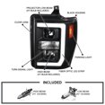thumbnail image 3 of Spec-D Tuning Black Projector Headlights w/ LED Bar Compatible with 2008-2010 Ford F-250, F-350, F-450, F-550 Super Duty, Left + Right Pair Headlamps Assembly, 3 of 5
