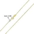 thumbnail image 3 of 10K Yellow Gold 0.5MM Flat Cable Chain with Spring Ring Clasp - 18 Inch, 3 of 6