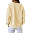 thumbnail image 5 of HAiming Striped Sweatshirts for Women Long Sleeve Loose Casual Scoop Neck Comfy Shirts Fall Winter Going out Tops, 5 of 7