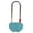 Cyan 2, variant on Love Lock Heart Padlock,Fashion Heart Lock Wishing Padlock for Wedding,Valentines,Anniversary(NO Key)