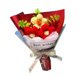 thumbnail image 2 of Ramo de flores de punto R, flores de ganchillo, decoración, adorno tejido a mano, acabado Rojo, 2 of 9
