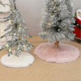thumbnail image 5 of Colorful Christmas Tree Skirt Comfortable Plush Mat Stylish Tree Base Dress Holiday Decoration for Home and Office White, 5 of 5