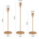 thumbnail image 4 of Candelabro 3 juegos de diferentes tamaños, vela cónica alta, candelabro decorativo de metal, candelabro retro para mesa de comedor, cena de boda, dorado, 4 of 5