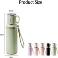 thumbnail image 2 of 2 in 1 Insulated Water Bottle with Cup Lid, 316 Stainless Steel Vacuum Sports Bottle, Leak Proof Wide Mouth Thermo Flask for Gym Outdoor Travel, 600ml, 2 of 8