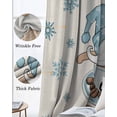 thumbnail image 6 of Blue Gnomes Blackout Curtains for Bedroom, Thermal Insulated Drapes, Coffee Snowflake Winter Rustic Black Out Curtains 63 Inch Long Room Darkening Kitchen Curtains 42"x63" 2 Panels, 6 of 8