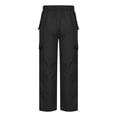 thumbnail image 4 of Men's Core Cargo Military Pants Water Resistant Elastic Waist Cargo Pants with Multi-Functional Pockets Big and Tall Pants Classic Hunting Ripstop Hiking Cargo Pants Trousers,Black M, 4 of 5