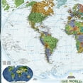 thumbnail image 2 of National Geographic World Decorator Map, Enlarged and Laminated, 73" x 48", 2 of 3