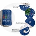 thumbnail image 6 of Navy Blue Christmas Waterproof Fabric Shower Curtain, Xmas Tree Winter Snowflake Shower Curtain for Bathroom Curtains Bathtubs Hotel Washable Shower Curtains with 12 Hooks Stall 48x72in, 6 of 6