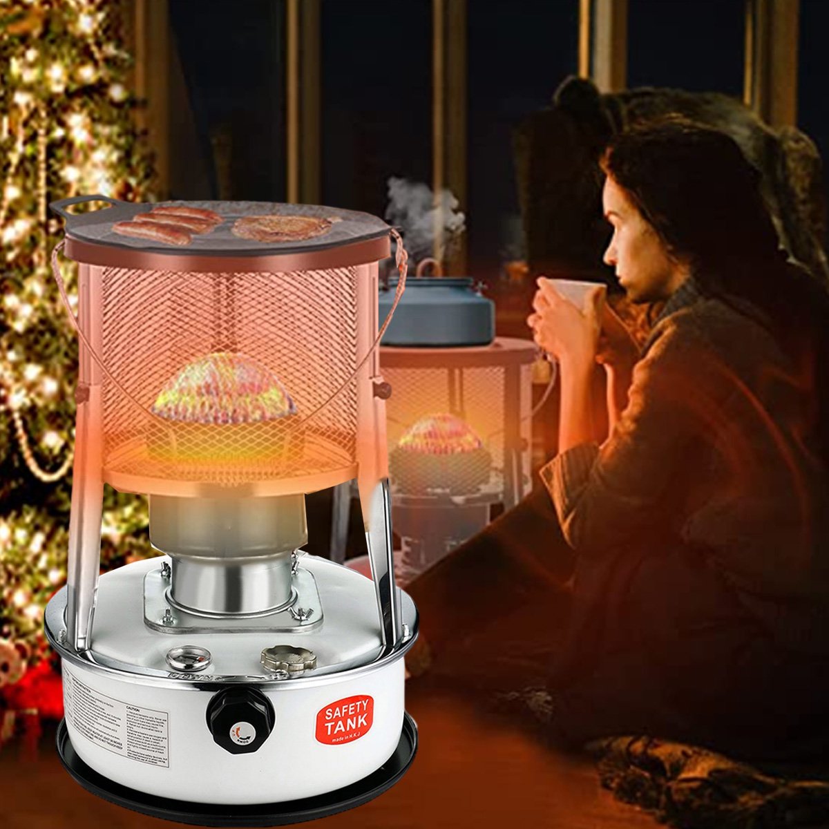 Kerosene Heaters for Indoor Use,Kerosene Heater, 9000BTU Heating Power,20㎡  Heating Range,Portable Heater for Indoor and Outdoor, Camping and Fishing  (Black,6L) - Walmart.com