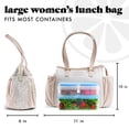 thumbnail image 4 of Fit + Fresh Copley Insulated Lunch Bag for Women, Ivory Leopard Print, 4 of 10