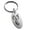 Silver, variant on Stainless Steel Menacing Hydra Engraved Small Oval Charm Keychain Keyring