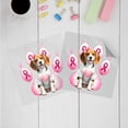 thumbnail image 3 of Faith Love Hope Beagle Breast Cancer Awareness Survivor Cutout Transfer Sticker Beagles Dog Lover Gifts Idea Transparent Decal Art Decor - 02017, 3 of 5
