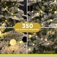 thumbnail image 2 of Árbol De Navidad Nevado con Luces 350 LED Nordmann Fir Premium con 3,544 ramas PE y PVC Pino Navideño 230 Cm De Alto maleta transportadora Christmas Tree pre-lit led lights Artego, 2 of 10