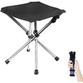 thumbnail image 1 of Tabouret de Camping Pliant en Acier Inoxydable Ultra-Léger - Tabouret Compact Portable pour Randonnée avec Sac de Transport Supporte 240 lbs Taille Pliée 12.6” pour Randonnée Voyage Événements Extérieurs, 1 of 7