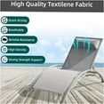 thumbnail image 3 of JERFIT Outdoor Chaise Lounge Chairs Set with Side Table, 3-Piece Gray Aluminum Adjustable Pool Patio Furniture for Backyard, Deck, Garden, 3 of 4