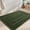 Geometric Green, variant on SIXHOME Waffle Bath Mat for Bathroom, Soft Absorbent Non Slip Bathroom Rug with Rubber Backing, Machine Washable, Boho Tassel, 18"x30" Green
