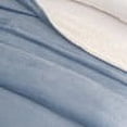 thumbnail image 2 of Great Bay Home Cozy Plush / Sherpa Reversible Throw Blanket, Twin, Powder Blue, 2 of 5
