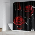 thumbnail image 2 of 4PCS Shower Curtain Sets with Non-Slip Rug, Valentine's Day Decor with Non-Slip Rugs, Toilet Lid Cover and Bath Mat, Curtain Bathroom Accessories Set, 2 of 6
