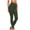 Green plus size leggings for women a1, variant on Cagogo Women Plus Size High Waisted Stretch Leggings Solid Casual Active Long Pants Workout Lounge Yoga Trousers, Orange 2XL
