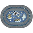 thumbnail image 3 of Kid Essentials - Infants & Toddlers Hey Diddle Diddle, 3'10" x 5'4" Oval, Blue, 3 of 4