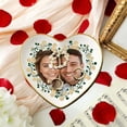 thumbnail image 5 of RuiJiao Personalized Custom Photo Gold Rim Ceramic Ring Tray Heart-Shaped Jewelry Organizer Gift for Valentine Birthday Anniversary, 5 of 8