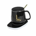 thumbnail image 5 of Esquirla Coffee Warmer and Mug Set for Beverage Coaster 55 degreeC Constant Temperature Smart Beverage Cup Warmer for Kitchen Desk Travel Black, 5 of 8