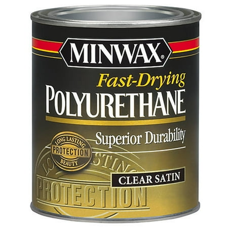 Minwax Fast Drying Polyurethane Clear Satin Half Pint Walmart