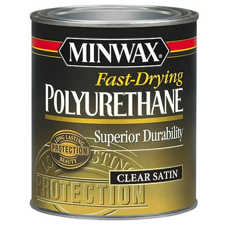 Minwax Polyurethane Clear Satin 1/2-pint