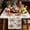 B, variant on Christmas Table Runner, 12.99 X 72.05 Inches, Linen, Style D, For Dining Table, Mantel And Party Decor