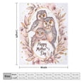 thumbnail image 2 of Happy Mother’s Day A Family of Owls Nestled Together Flannel Plush Blanket 50"x60" Floral Owl Mom & Baby Mama Animal Winter Plush Fuzzy Warm Bed Blanket for Couch Bed Sofa Throw Blanket, 2 of 8