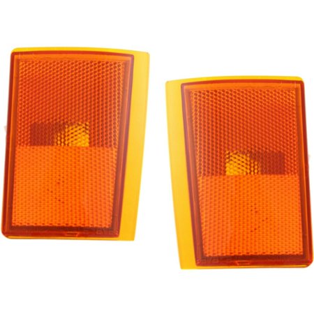 Lower Corner Parking Turn Signal Light Lamp LH & RH Pair Set For Chevrolet Truck