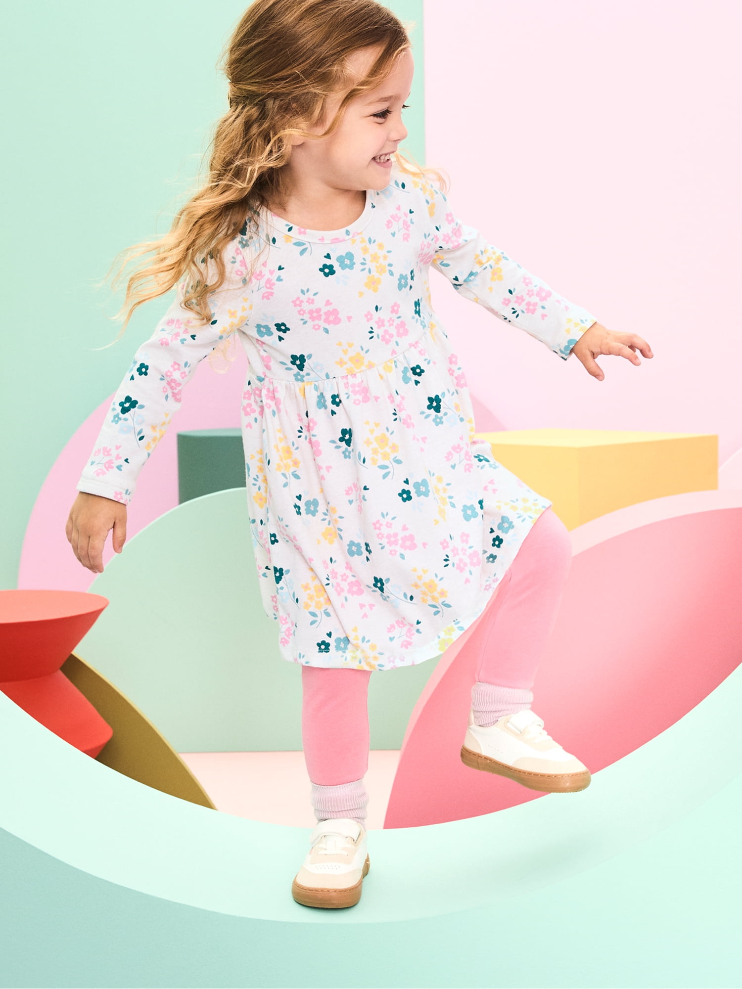 Garanimals Baby & Toddler Girl Dress 2-Piece Outfit Set, Sizes 0-6T