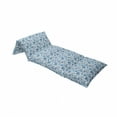 thumbnail image 4 of Leaf Floor Pillow Lounger Cover, Island Ocean Beach Sea Inspired Hawaiian Flowers Palm Tree Leaves Art Print, Nap Mat Printed Fabric Case for 5 Pillows, 88" x 36", Dark Blue Lilac, by Ambesonne, 4 of 5