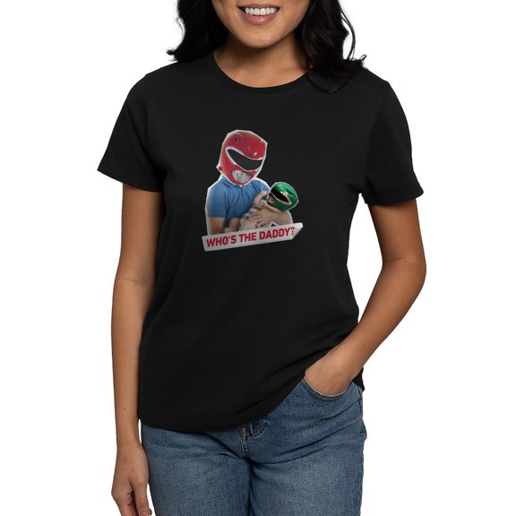 CafePress - Power Rangers Who's The Dadd Women's Value T Shirt - Women's Traditional Fit Dark T-Shirt