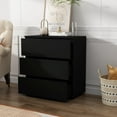 thumbnail image 4 of Nightstand with Drawers, Modern Bedroom End Table with No Handle, Wooden Bedside Storage Cabinet, 4 of 8