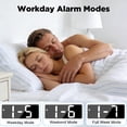 thumbnail image 4 of DAYBETTER Digital Alarm Clock, Alarm Clock for Heavy Sleepers, 6.3inch Led Clock with Temperature Display, 12/24H, Dimmable, Snooze, for Kids Teens Boys Girls, 4 of 8