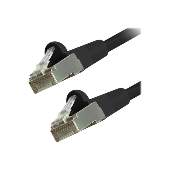 Comprehensive - Patch cable - RJ-45 (M) to RJ-45 (M) - 7 ft - 0.2 in - STP - CAT 6 - molded, snagless, stranded - black