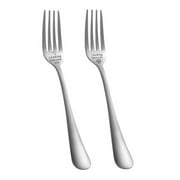 2pcs Stainless Steel Forks Engraved Forks Restaurant Feeding Forks