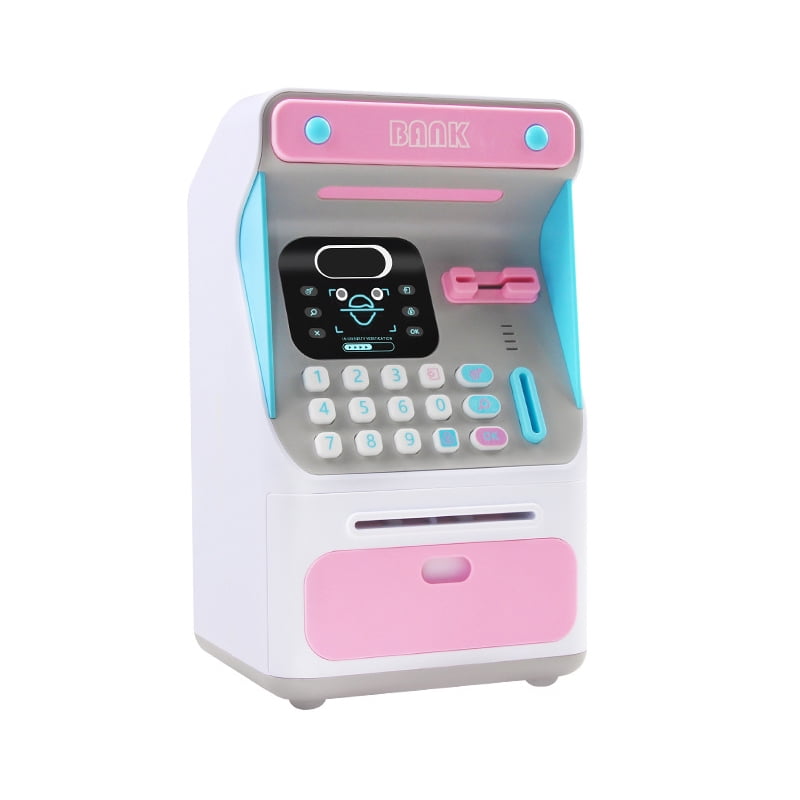 TureClos ATM Toy Small ATM Machine Piggy Bank Money Box