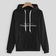 thumbnail image 4 of LYXSSBYX Sweatshirts for Women 2 Piece Set Women's Casual Solid Hooded Drawstring Loose Long Sleeve Sweatshirt Tops and Long Pants Set Suits, 4 of 4