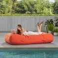 thumbnail image 3 of GDF Studio Arlington Outdoor Water Resistant Fabric Lounger Bean Bag, Coral, 3 of 5