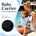 thumbnail image 5 of Waterproof Baby Carrier for Pool & Swimming, Neoprene Ergonomic Infant Chest Carrier, Adjustable Toddler Harness, Lightweight for Summer Beach Days, 5 of 5