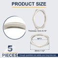 thumbnail image 2 of Uxcell Cast Pipe Fitting Hex Locknut, Nickel Plated Copper Female Thread Lock Nut for Plumbing NPT1, 2 of 7