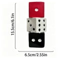 thumbnail image 3 of MMJ Dice Shaped Resin Vase Home Decor Stylish Tabletop Centerpiece Ornament Modern Bar Casino Accent 6.10x2.56in, 3 of 6